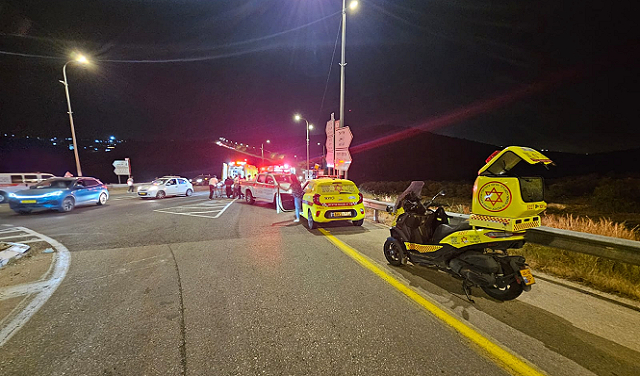 موقع تنفيذ العملية-تصوير الإسعاف