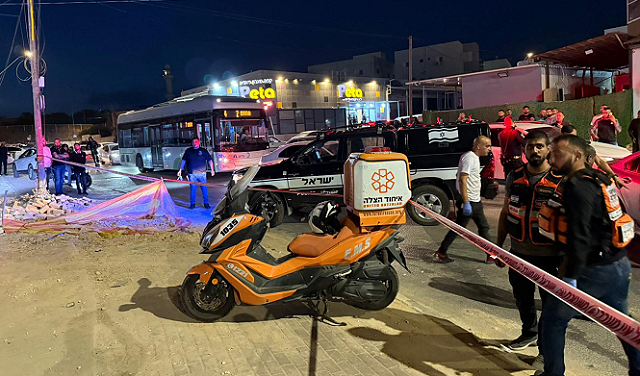 مكان الحادث-تصوير طواقم الإسعاف 