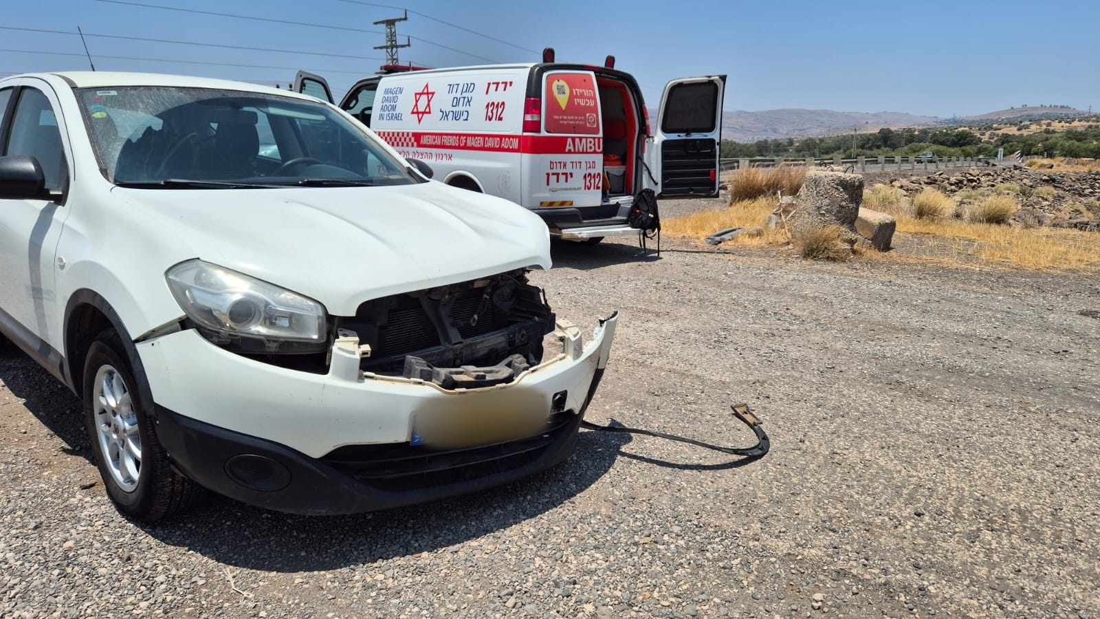 مكان الحادث-تصوير الإسعاف 