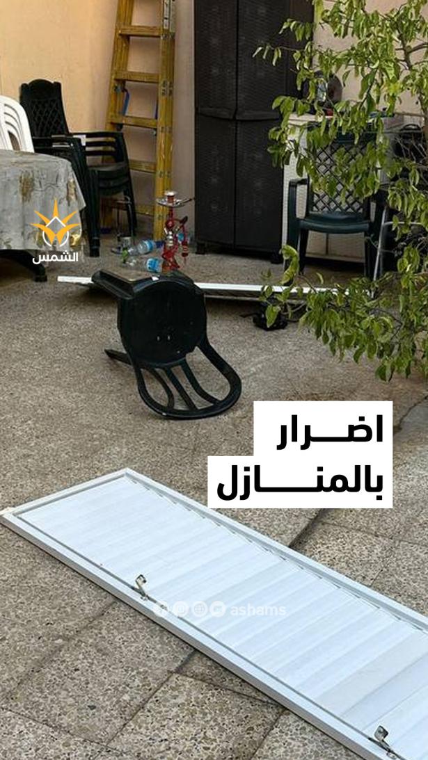 شظايا تصيب منازل في حي الجبلية بيافا