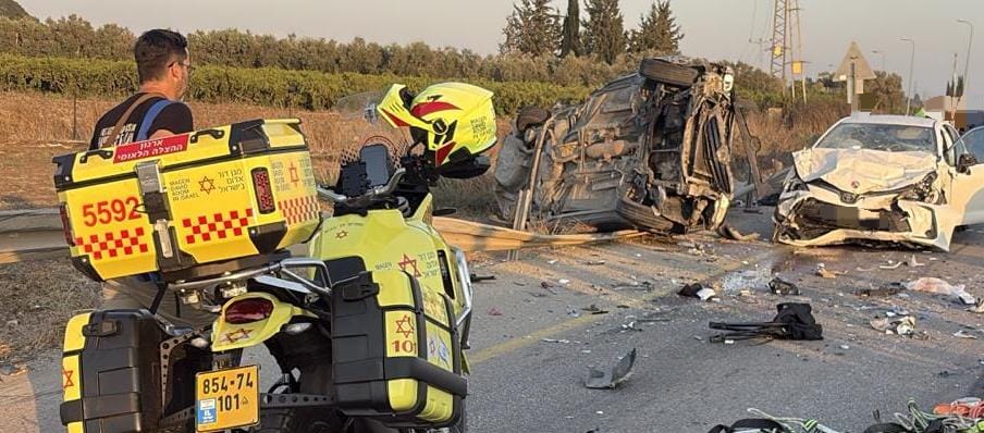 الحادث-تصوير الإسعاف الإسرائيلي 