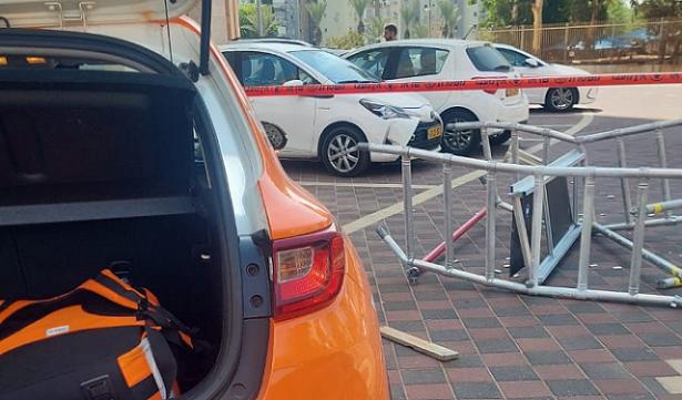 من مكان حادث العمل- تصوير طاقم الإنقاذ