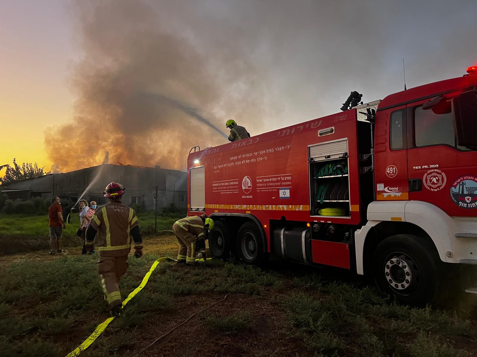 حادث الحريق-تصوير الإسعاف