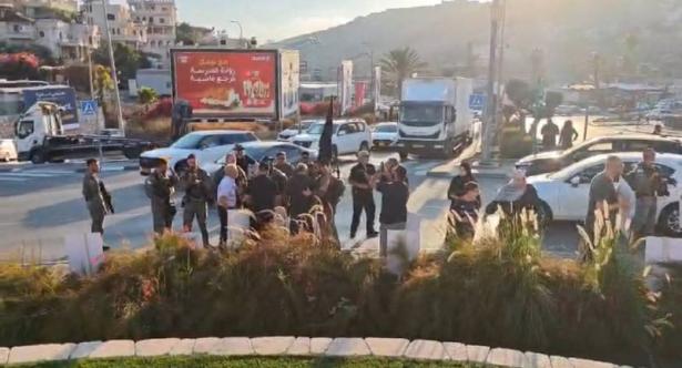 صورة من مقطع فيديو لمظاهرات أم الفحم 
