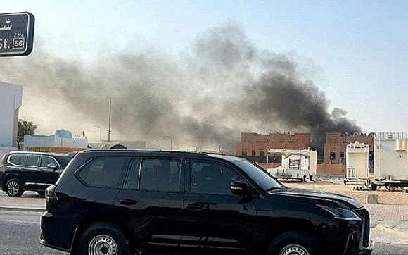 مكان القصف في قطر-شهود عيان 