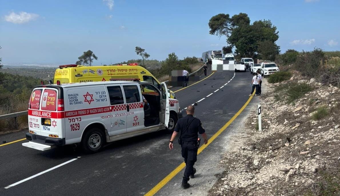 صورة من مكان الحادث - تصوير: نجمة داود الحمراء

