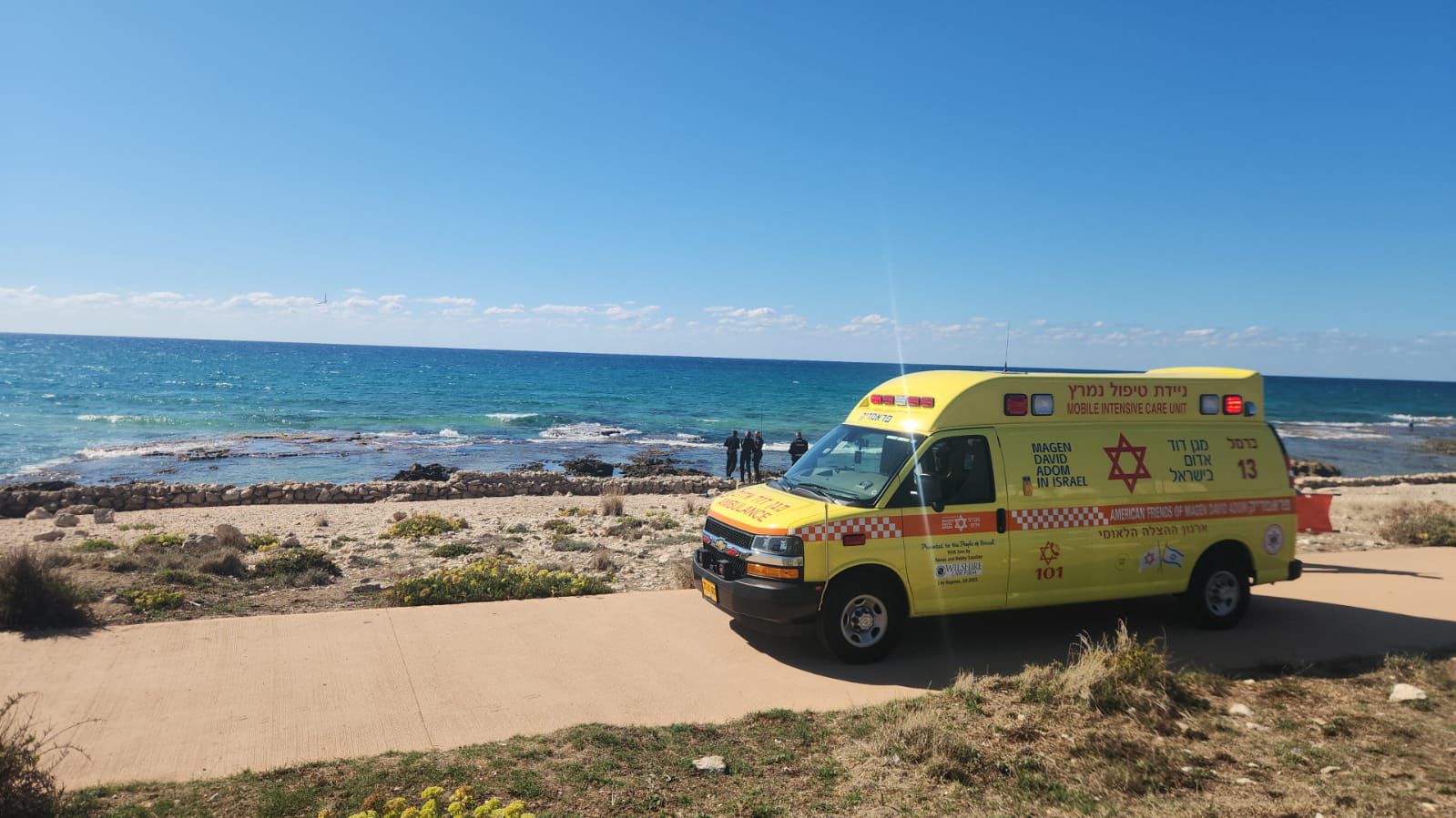 مكان الحادث-تصوير الإسعاف الإسرائيلي 