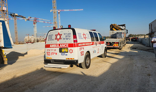 من مكان الحادث - تصوير نجمة داود الحمراء