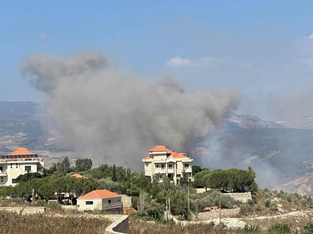 من الغارات الإسرائيلية على لبنان - وسائل التواصل