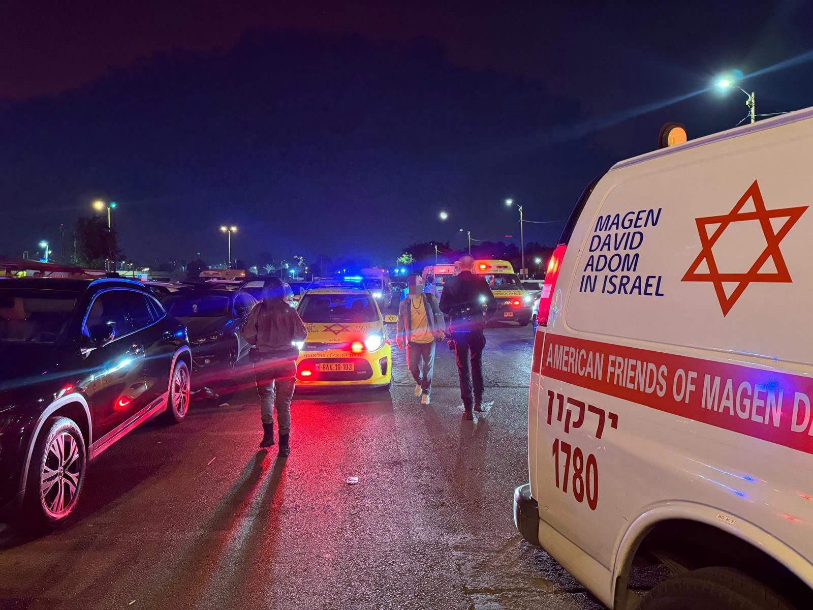 مكان الحادث-الإسعاف الإسرائيلي 