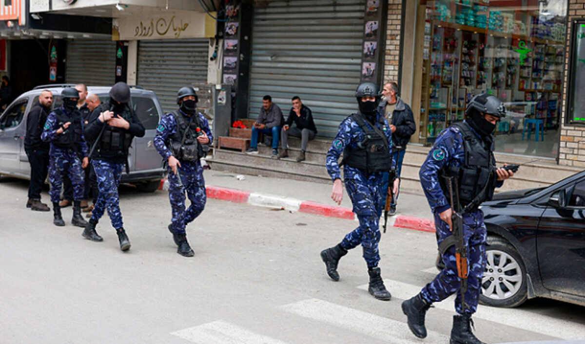 قوات أجهزة أمن السلطة في جنين 