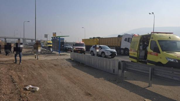 مكان الحادث-تصوير الإسعاف 