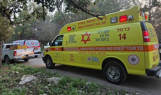 مكان الحادث-الإسعاف الإسرائيلي