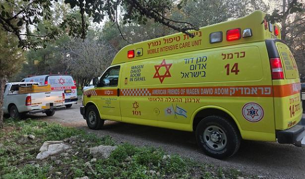 مكان الحادث-الإسعاف الإسرائيلي