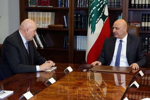 الرئيس اللبناني ووزير الدفاع الإيطالي-الرئاسة اللبنانية 