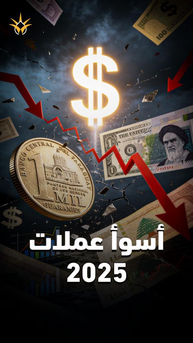 أضعف 10 عملات في العالم 2025.. عملة عربية بالمرتبة الأخيرة!