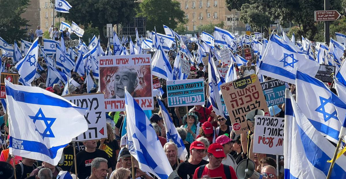 من أمام الكنيست- تصوير الصحفي ينال جبارين  