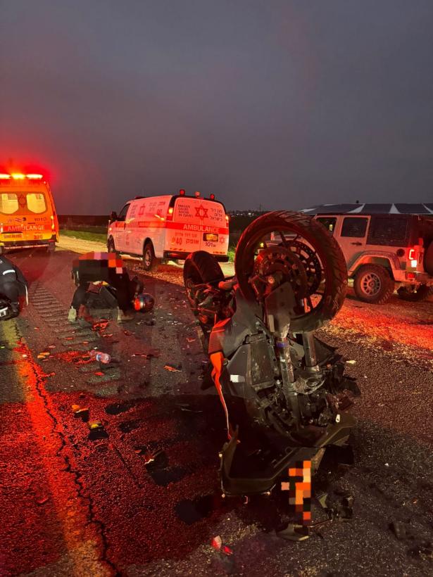 من موقع الحادث - تصوير نجمة داوود الحمراء
