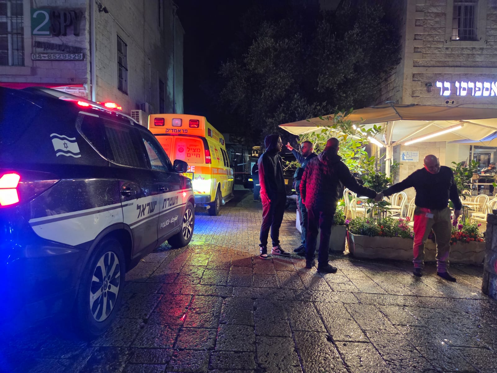 مكان الحادث-تصوير الإسعاف الإسرائيلي 