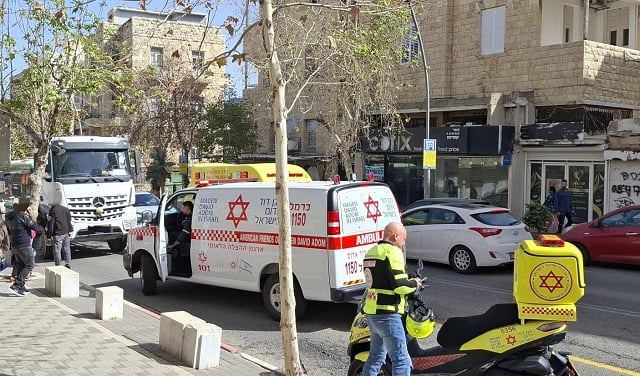 حادث سابق في حيفا - تصوير نجمة داود الحمراء