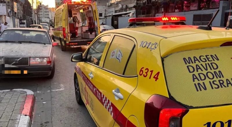 من مكان إطلاق النار - تصوير نجمة داوود الحمراء