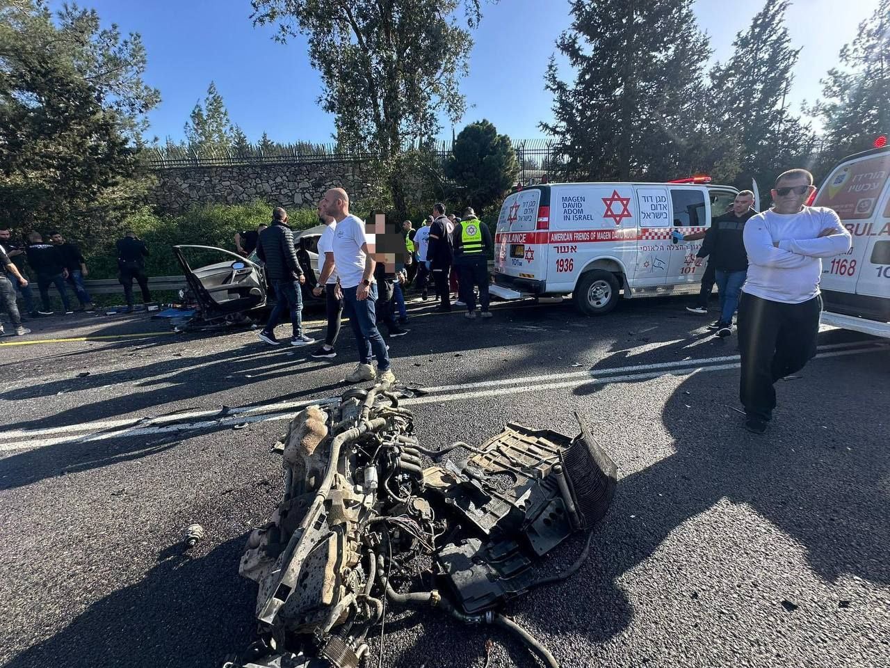 تصوير الإسعاف والانقاذ - من مكان الحادث  