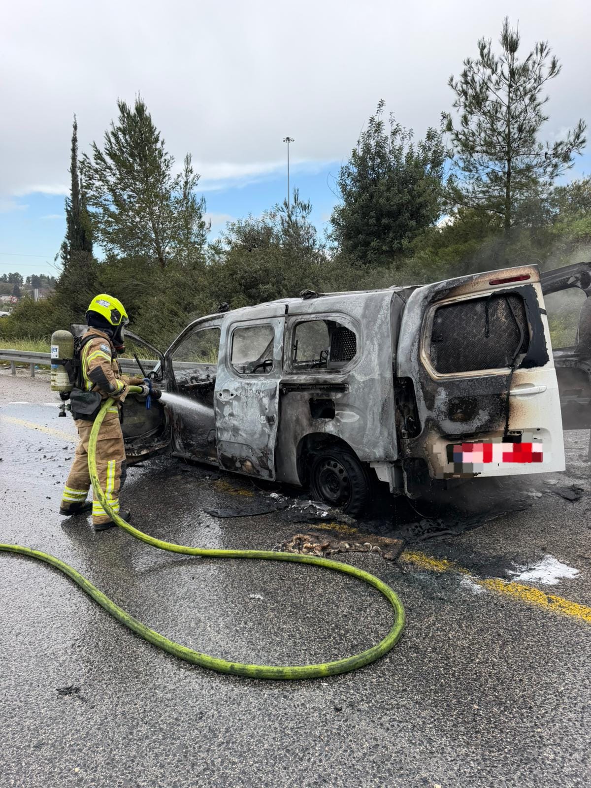 تصوير: سلطة الاطفاء والانقاذ
