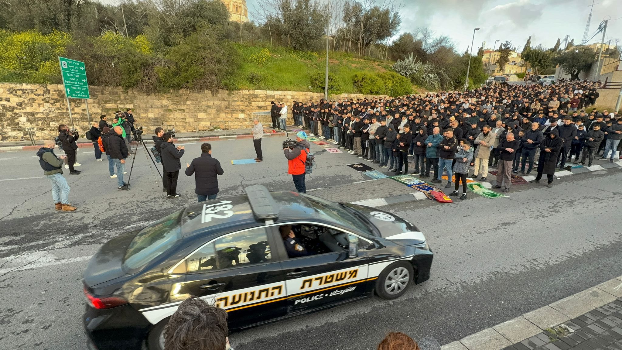 تصوير الشرطة الاسرائيلية من محيط المسجد الأقصى