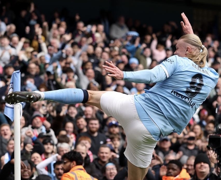 الصورة من الحساب الرسمي للاعب - @ErlingHaaland