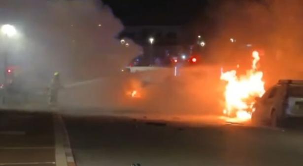 من موقع السقوط في نهاريا - شهود عيان 