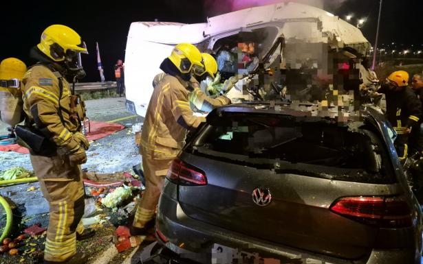 مكان الحادث- تصوير سلطة الإطفاء