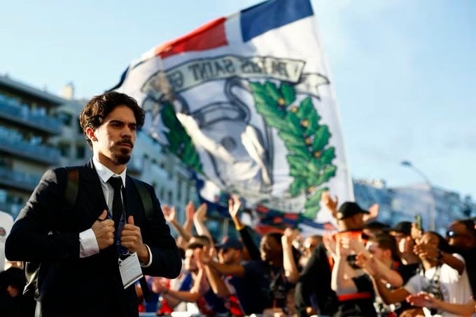 الصورة من الحساب الرسمي لباريس سان جيرمان - @PSG_English
