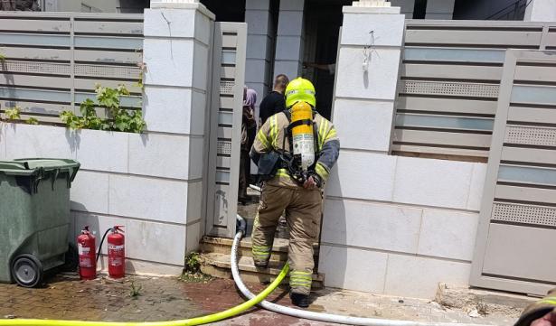 مكان الحريق-طواقم الإنقاذ 