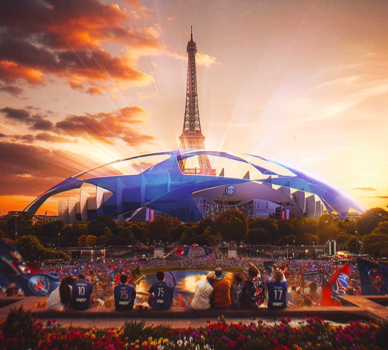 الصورة من الحساب الرسمي لباريس سان جيرمان - @PSG_English