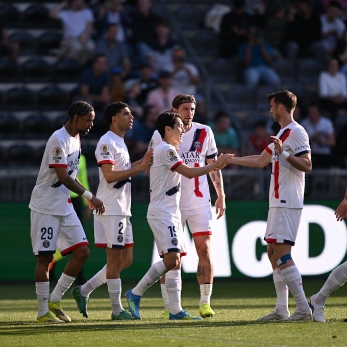 الصورة من الحساب الرسمي لباريس سان جيرمان - @PSG_English