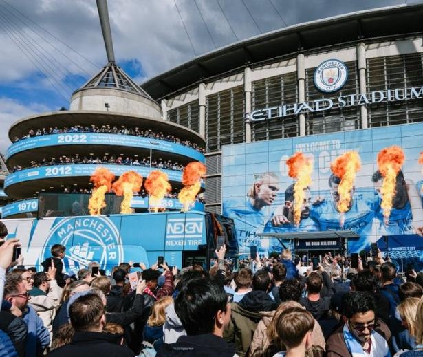 الصورة من الحساب الرسمي لمانشستر سيتي - @ManCity