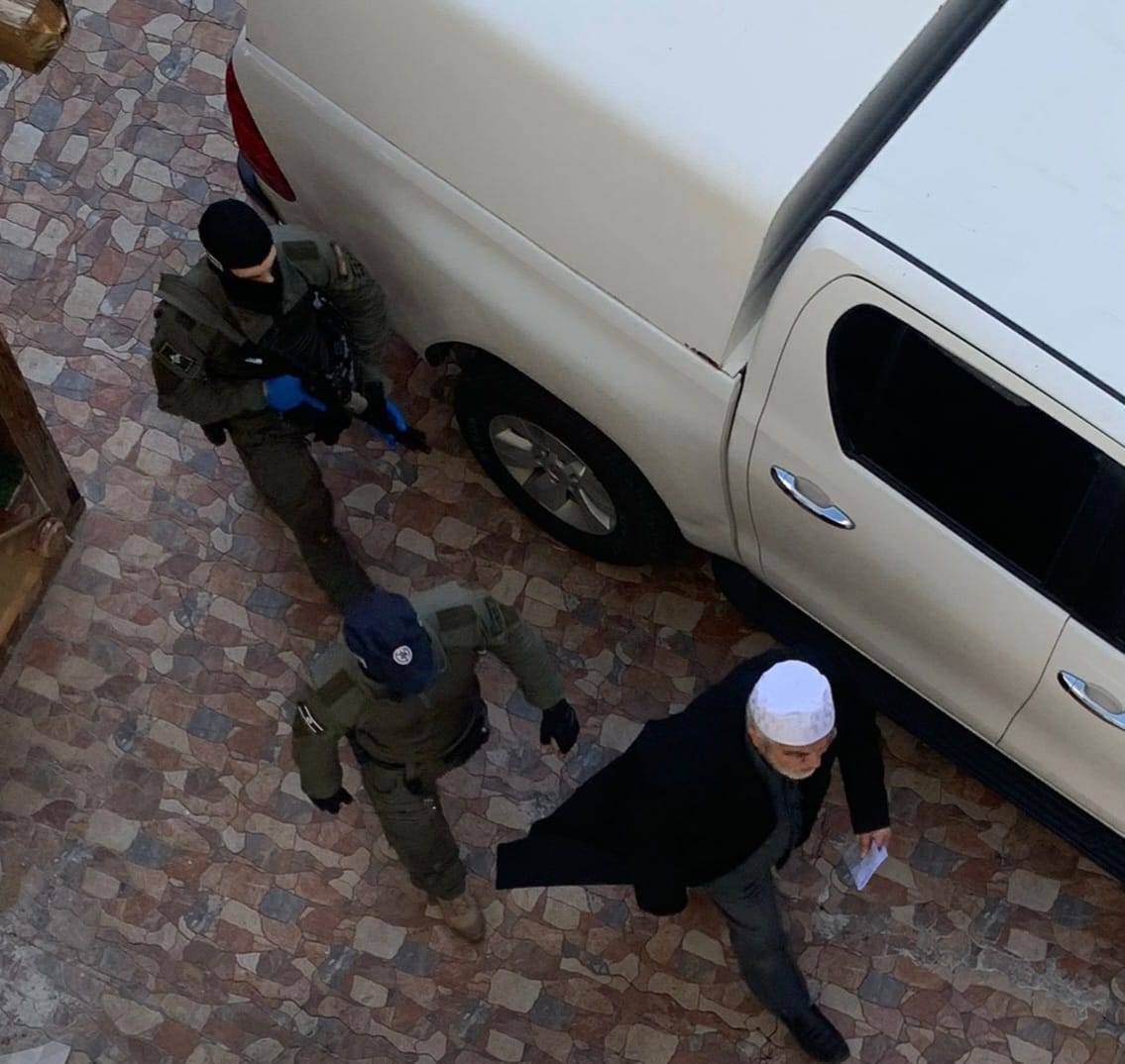 صورة أرشيفية سابقة من اعتقال الشيخ رائد صلاح  - شهود عيان  