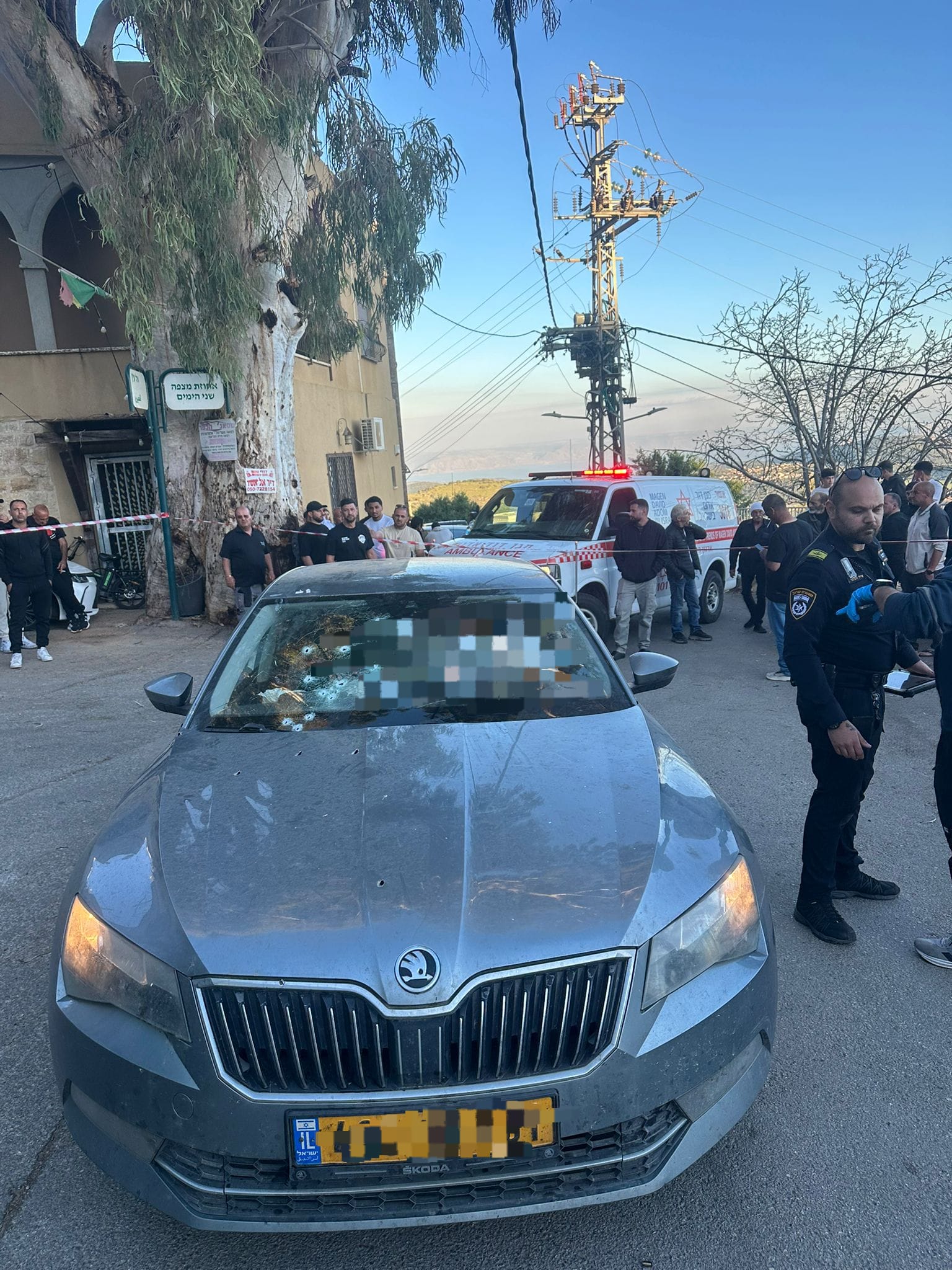  تصوير نجمة داوود الحمراء
