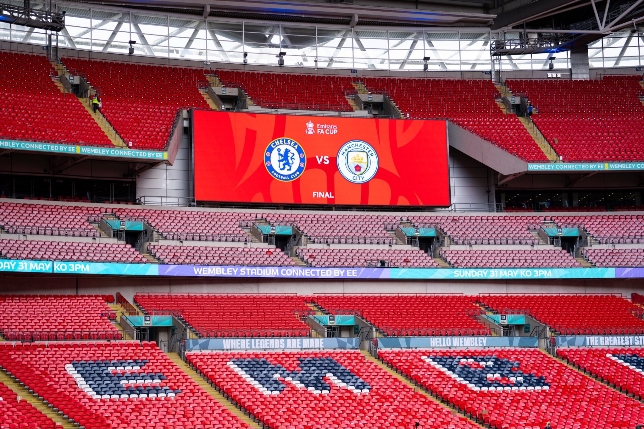 ملعب ويمبلي - الصورة من حساب ملعب ويمبلي - @wembleystadium