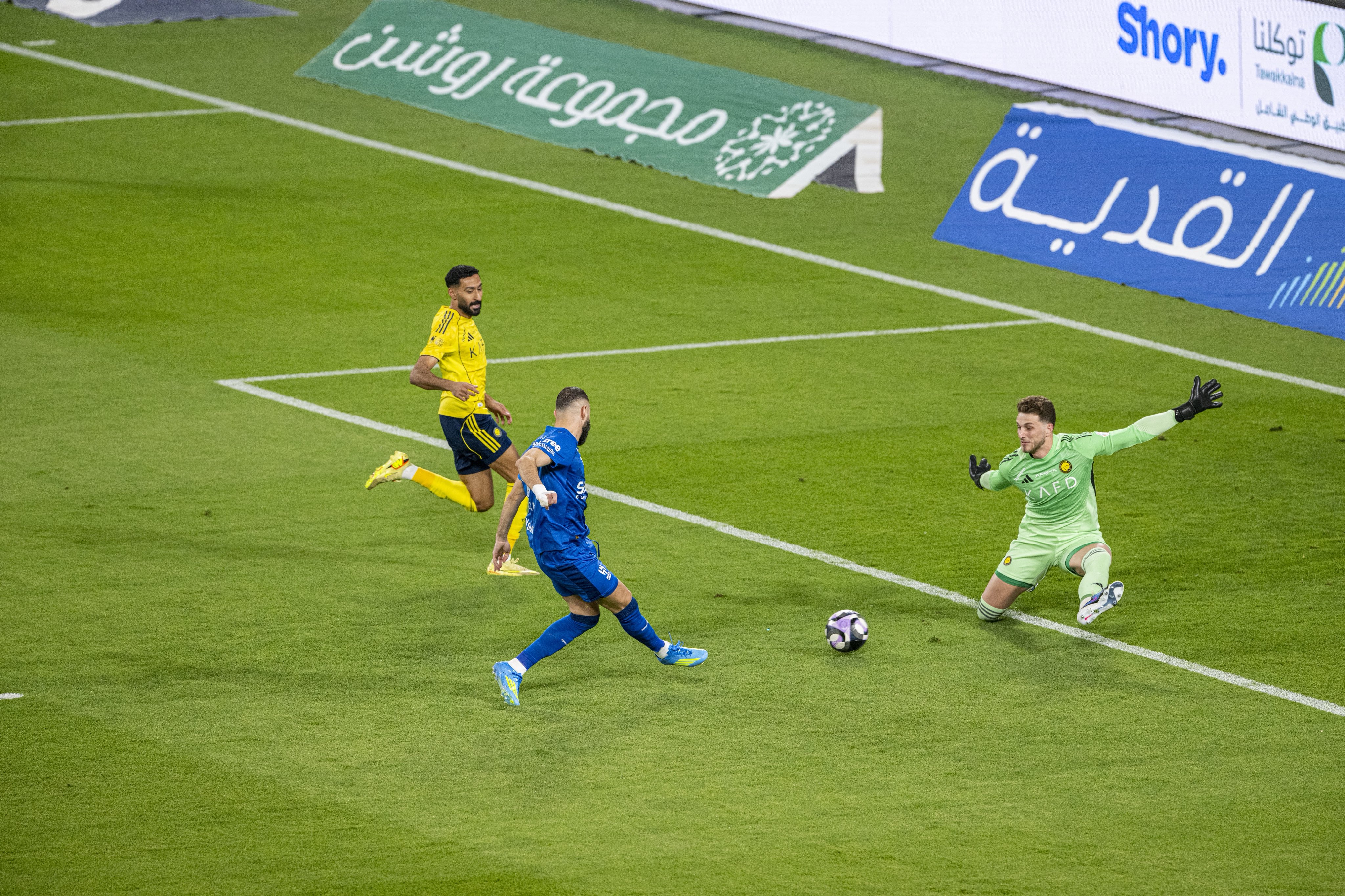 النصر والهلال - الصورة من الحساب الرسمي لنادي النصر - @AlNassrFC