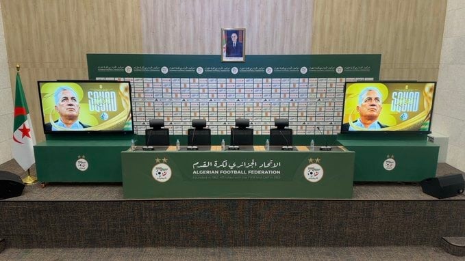 الصورة من الحساب الرسمي لمنتخب الجزائر - @LesVerts