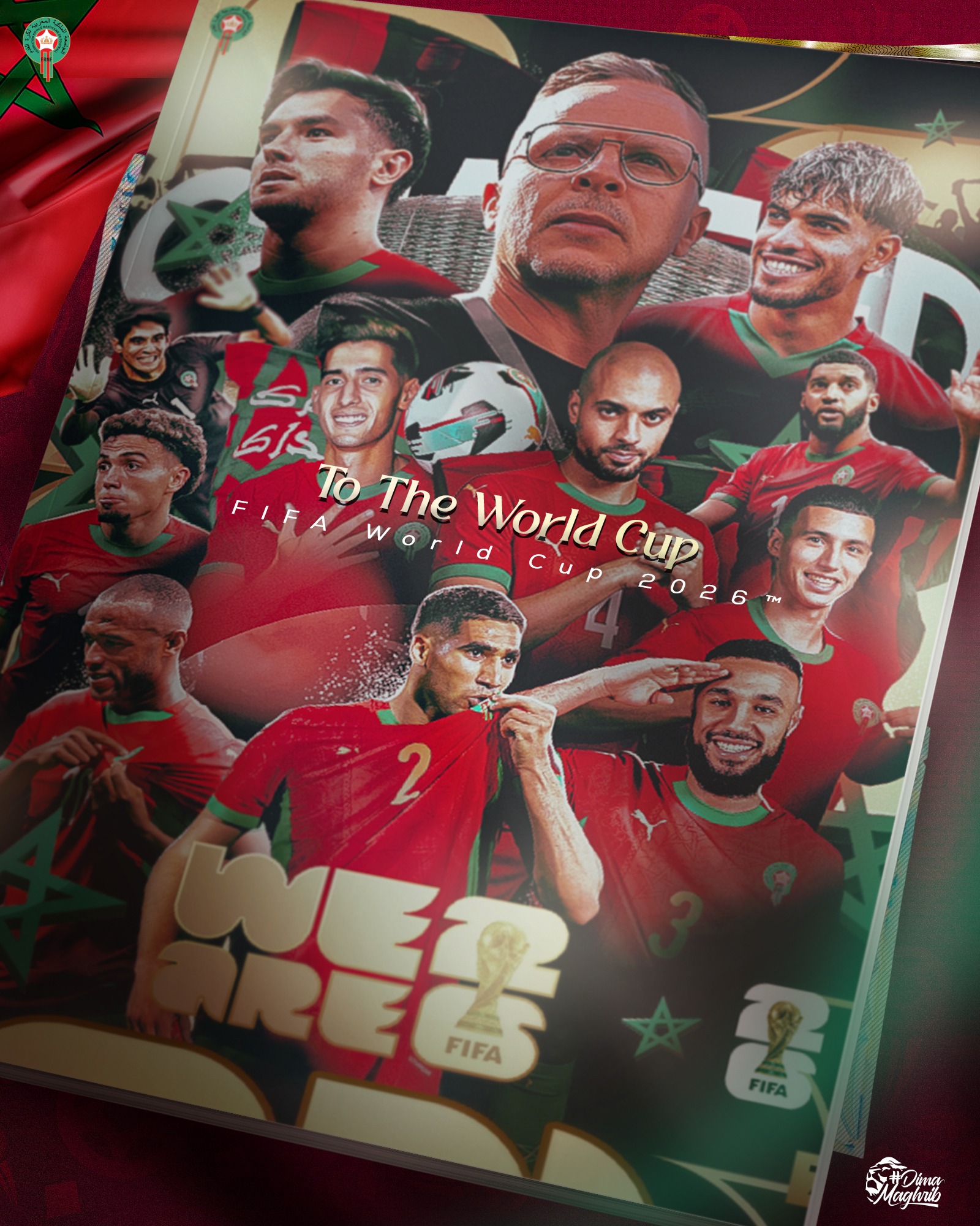 الصورة من الحساب الرسمي لمنتخب المغرب - @EnMaroc