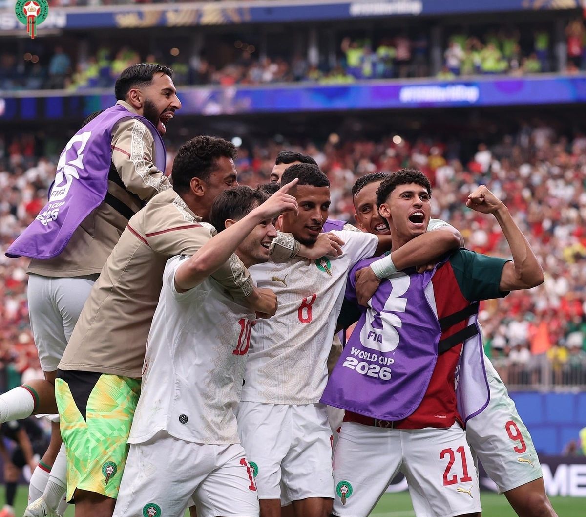 الصورة من الحساب الرسمي لمنتخب المغرب على إكس- @EnMaroc

