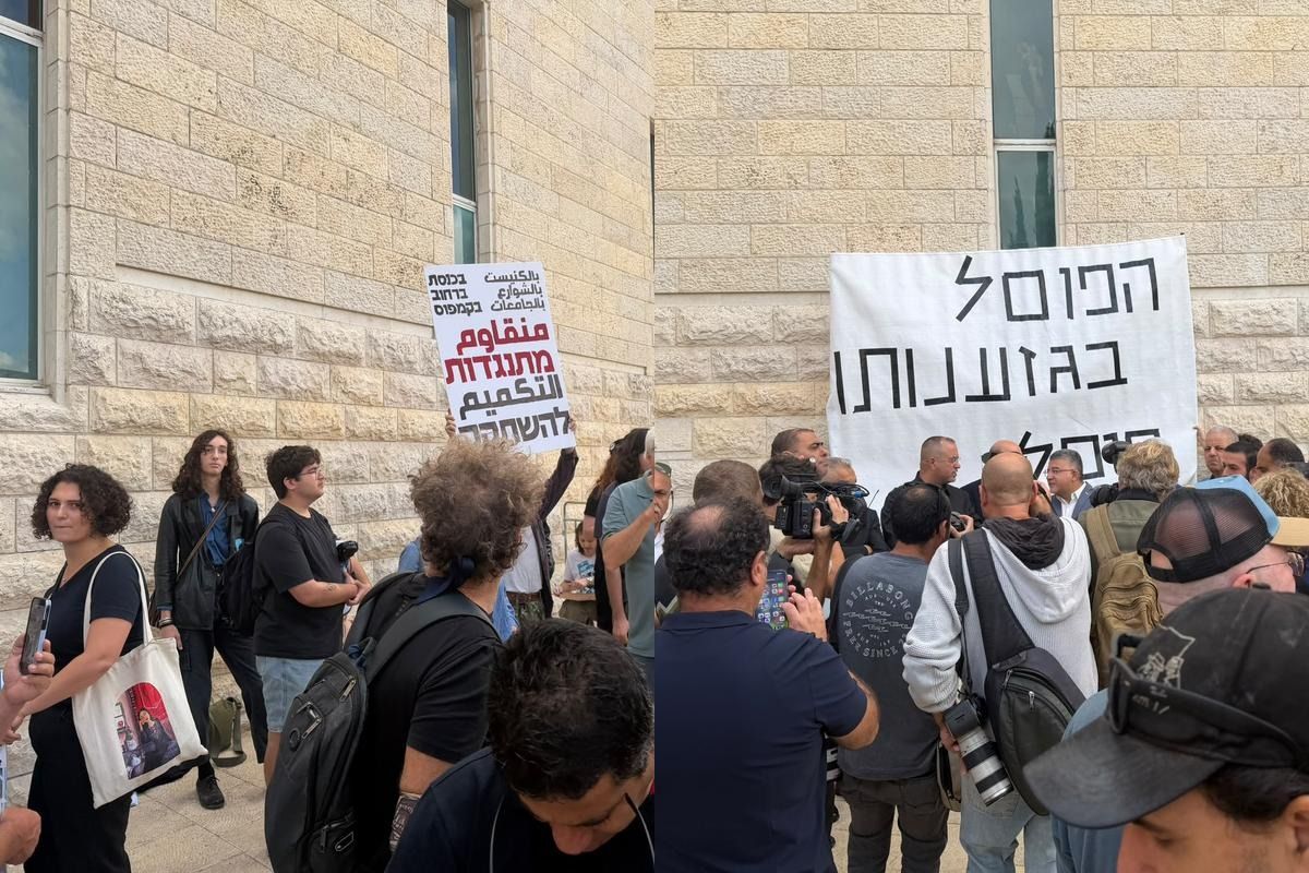 من محيط العليا قبيل بدء جلسة أبو شحادة (خاص بالشمس)