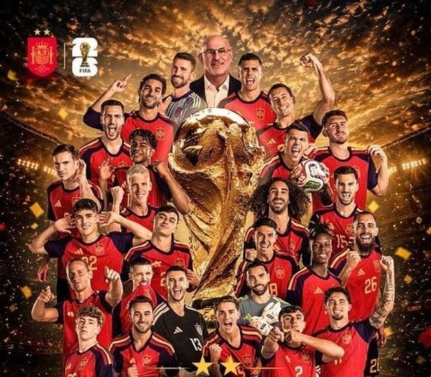 المنتخب الإسباني، الصورة من الحساب الرسمي لمنتخب إسبانيا على منصة إكس- @SpainIsFootball
