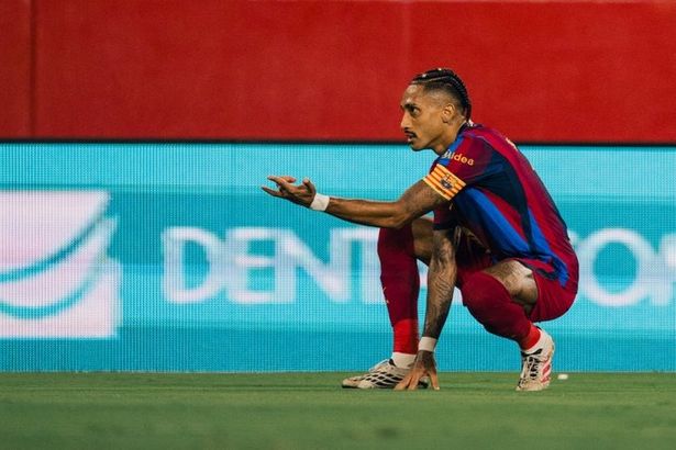 رافينيا - الصورة من الحساب الرسمي لبرشلونة على منصة اكس - @FCBarcelona
