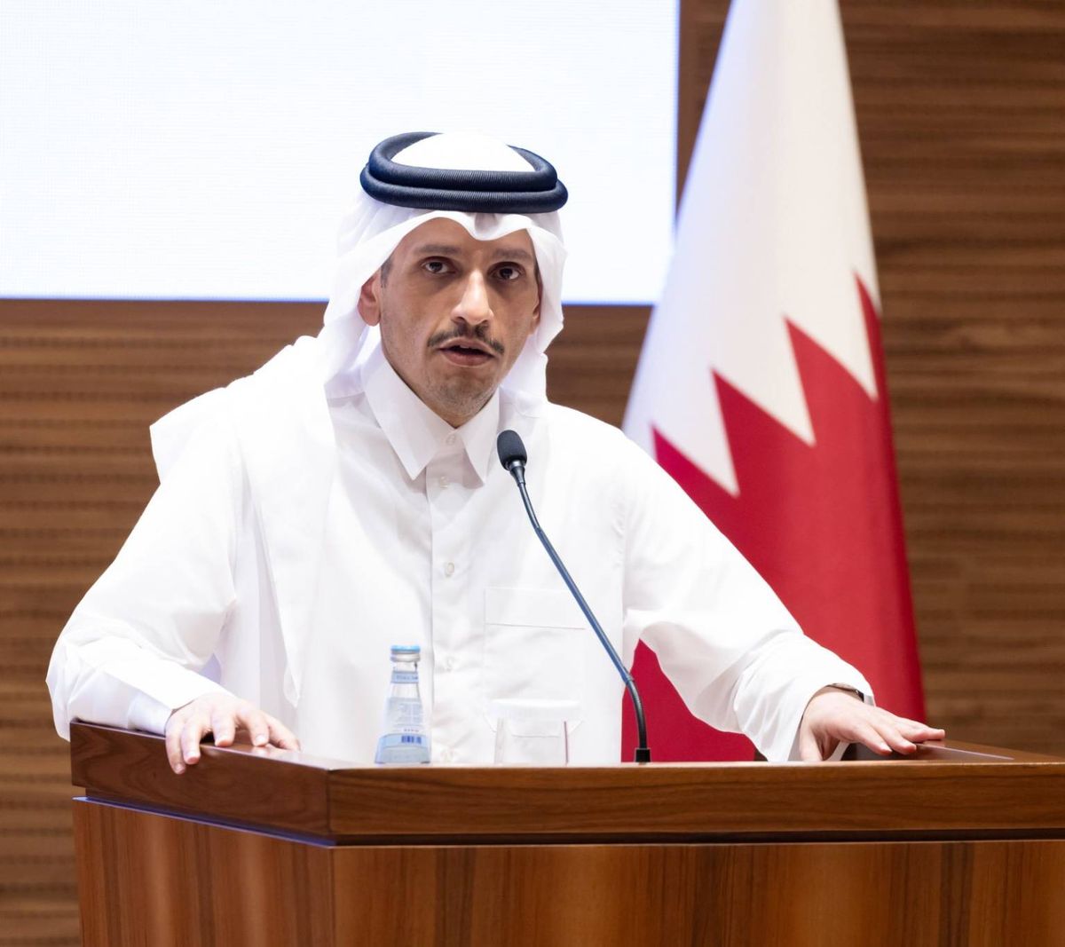 وزير الخارجية القطري هو الشيخ محمد بن عبد الرحمن بن جاسم آل ثاني