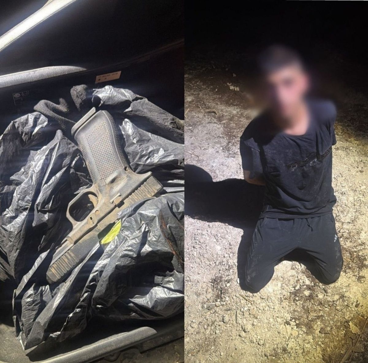 المشتبه به والسلاح المستخدم-تصوير الشرطة 