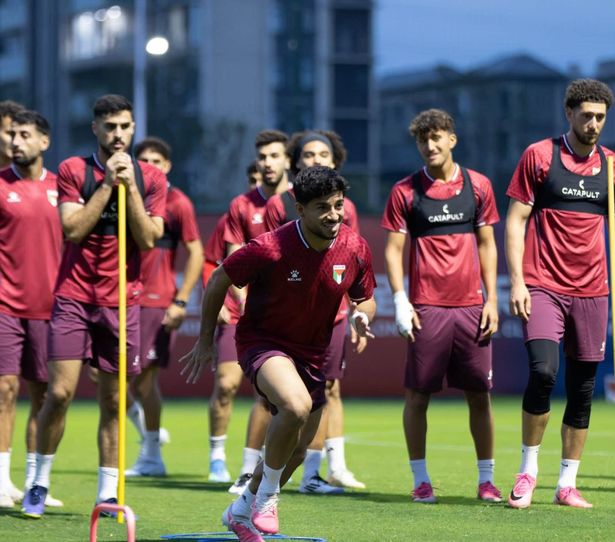 منتخب فلسطين - الصورة من حساب الاتحاد الفلسطيني لكرة القدم  على فيسوك - لاتحاد الفلسطيني لكرة القدم﻿