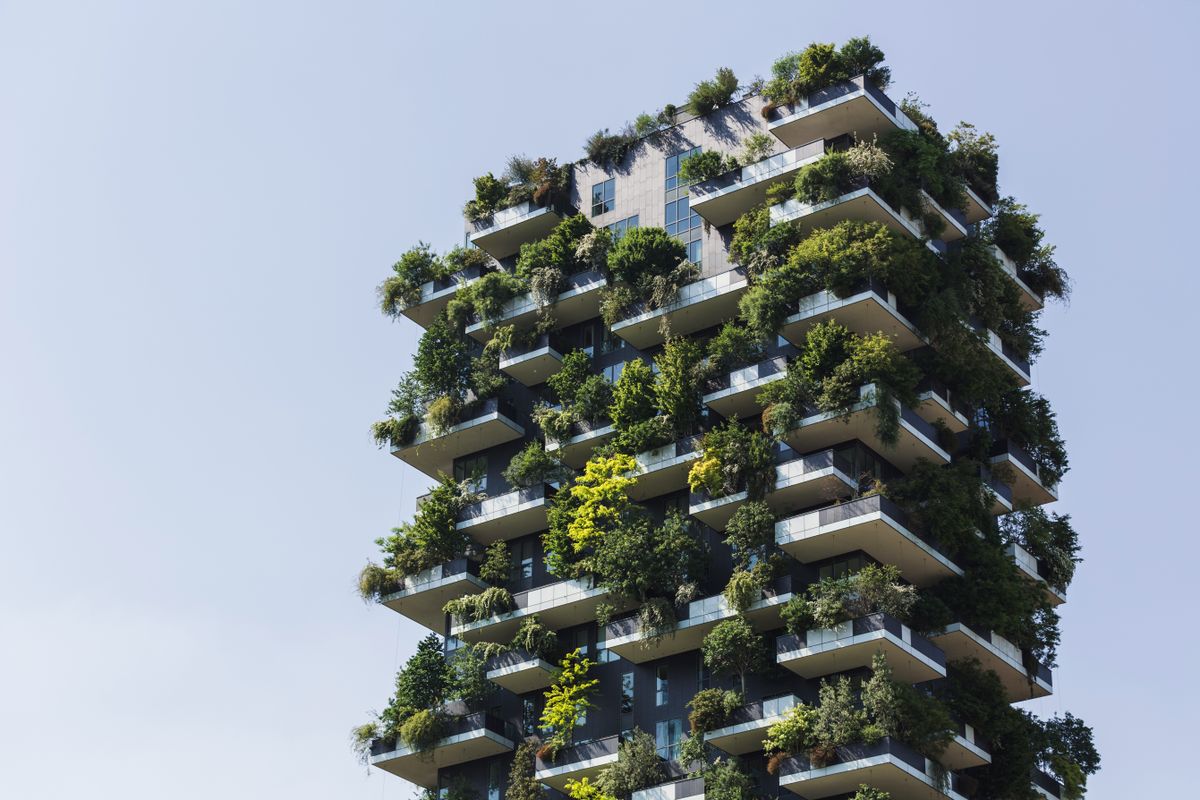 Residential,Tower,,An,Example,Of,Modern,Architecture,With,Various,Plants | Shutterstock